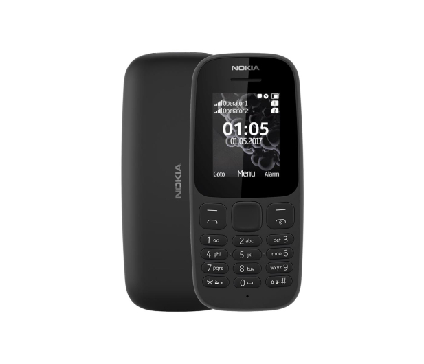 NOKIA 105 Black 2017 Dual Sim - 388694 - zdjęcie